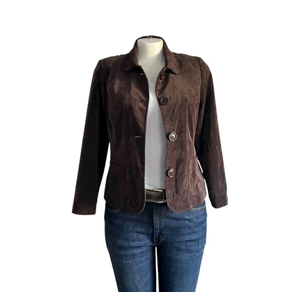 Chocolate Brown Corduroy Blazer Jacket - XL - Picture 3 of 7